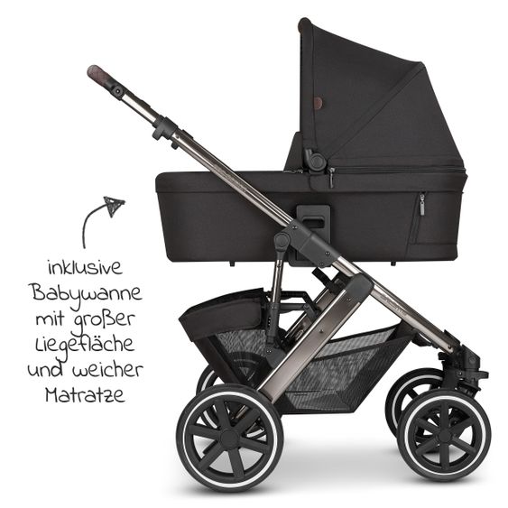 ABC Design Kombi-Kinderwagen Salsa 4 Air - inkl. Babywanne & Sportsitz - Diamond Edition - Dolphin