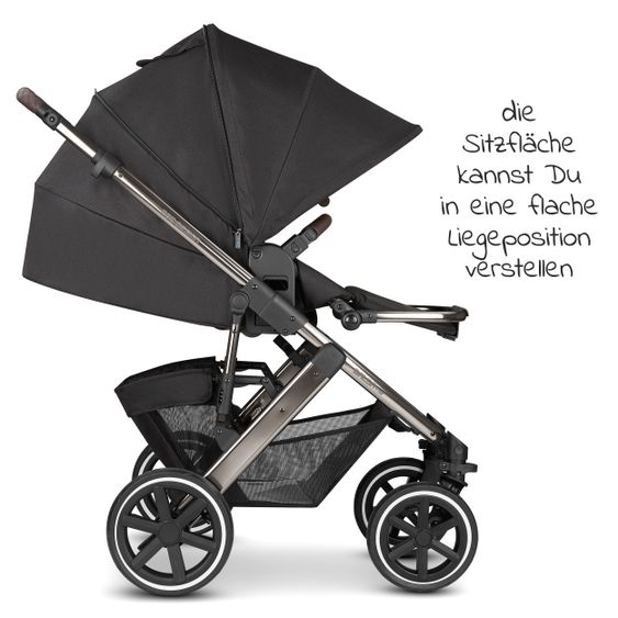 ABC Design Kombi-Kinderwagen Salsa 4 Air - inkl. Babywanne & Sportsitz - Diamond Edition - Dolphin