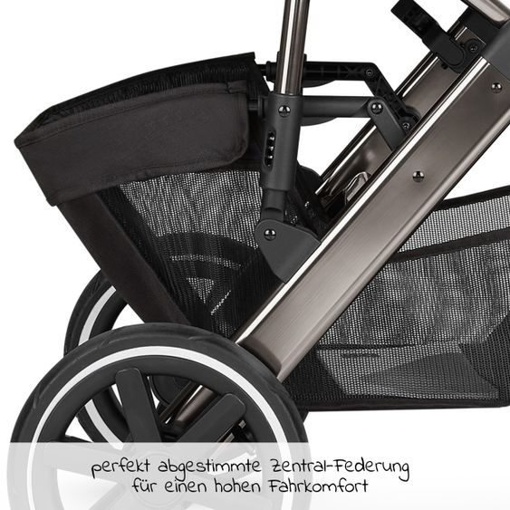 ABC Design Kombi-Kinderwagen Salsa 4 Air - inkl. Babywanne & Sportsitz - Diamond Edition - Dolphin