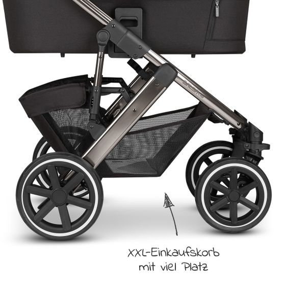 ABC Design Kombi-Kinderwagen Salsa 4 Air - inkl. Babywanne & Sportsitz - Diamond Edition - Dolphin