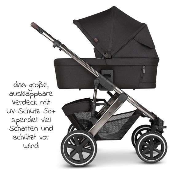 ABC Design Kombi-Kinderwagen Salsa 4 Air - inkl. Babywanne & Sportsitz - Diamond Edition - Dolphin