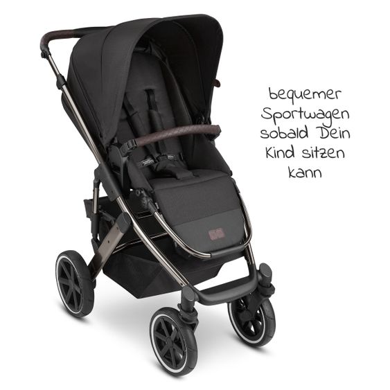 ABC Design Kombi-Kinderwagen Salsa 4 Air - inkl. Babywanne & Sportsitz - Diamond Edition - Dolphin