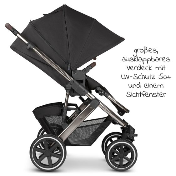 ABC Design Kombi-Kinderwagen Salsa 4 Air - inkl. Babywanne & Sportsitz - Diamond Edition - Dolphin