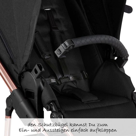 ABC Design Kombi-Kinderwagen Salsa 4 Air - inkl. Babywanne & Sportsitz - Diamond Edition - Rose Gold