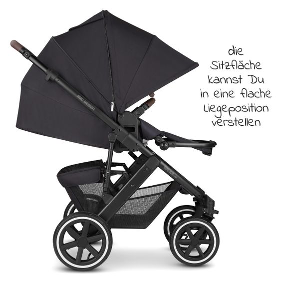ABC Design Passeggino Salsa 4 Air Combi - incluso navicella e seggiolino sportivo - Fashion Edition - Midnight