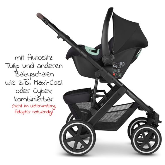 ABC Design Passeggino Salsa 4 Air Combi - incluso navicella e seggiolino sportivo - Fashion Edition - Midnight