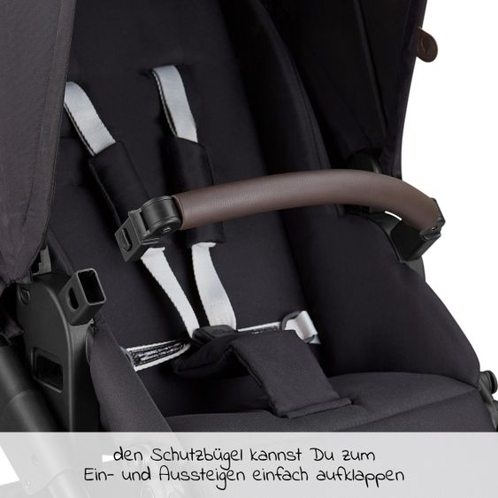 ABC Design Passeggino Salsa 4 Air Combi - incluso navicella e seggiolino sportivo - Fashion Edition - Midnight