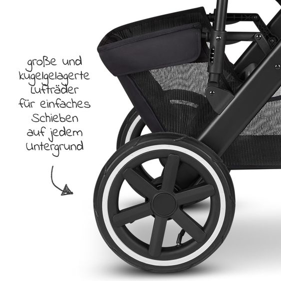 ABC Design Passeggino Salsa 4 Air Combi - incluso navicella e seggiolino sportivo - Fashion Edition - Midnight