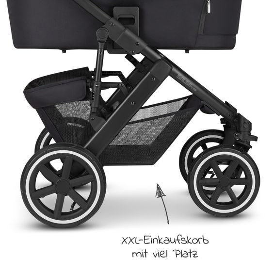 ABC Design Passeggino Salsa 4 Air Combi - incluso navicella e seggiolino sportivo - Fashion Edition - Midnight