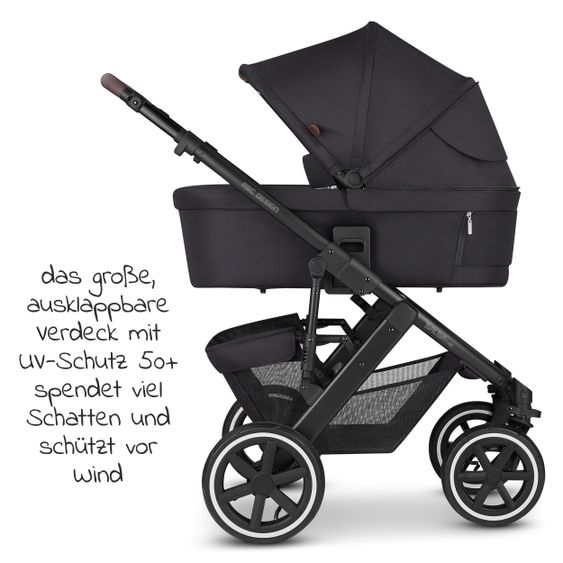 ABC Design Passeggino Salsa 4 Air Combi - incluso navicella e seggiolino sportivo - Fashion Edition - Midnight