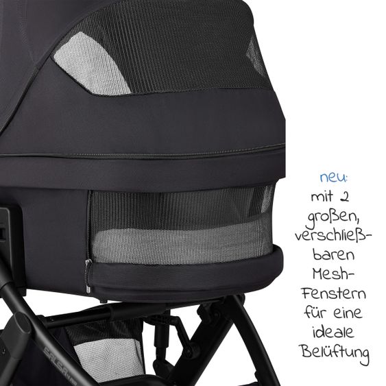 ABC Design Passeggino Salsa 4 Air Combi - incluso navicella e seggiolino sportivo - Fashion Edition - Midnight