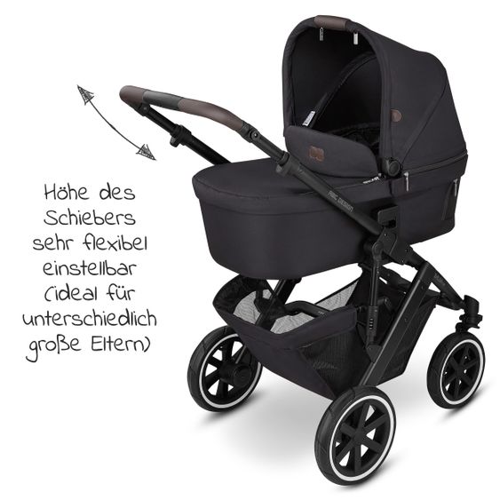 ABC Design Passeggino Salsa 4 Air Combi - incluso navicella e seggiolino sportivo - Fashion Edition - Midnight