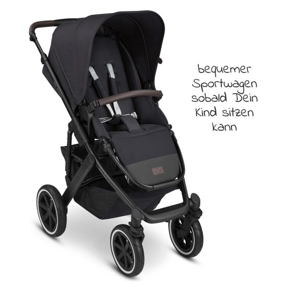 ABC Design Passeggino Salsa 4 Air Combi - incluso navicella e seggiolino sportivo - Fashion Edition - Midnight