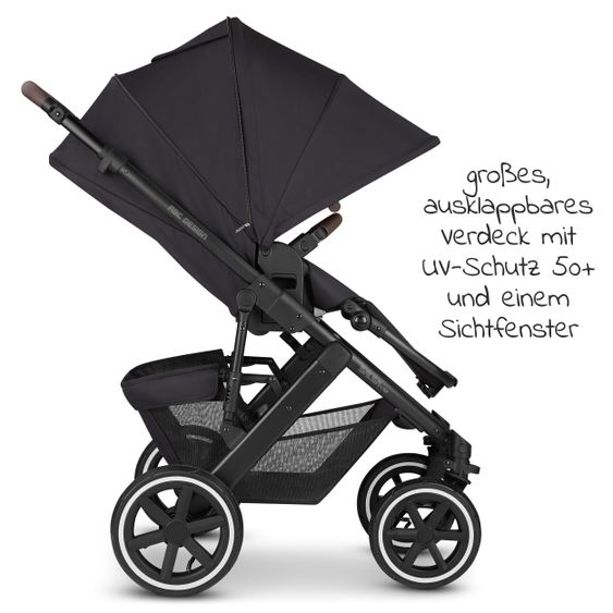 ABC Design Passeggino Salsa 4 Air Combi - incluso navicella e seggiolino sportivo - Fashion Edition - Midnight