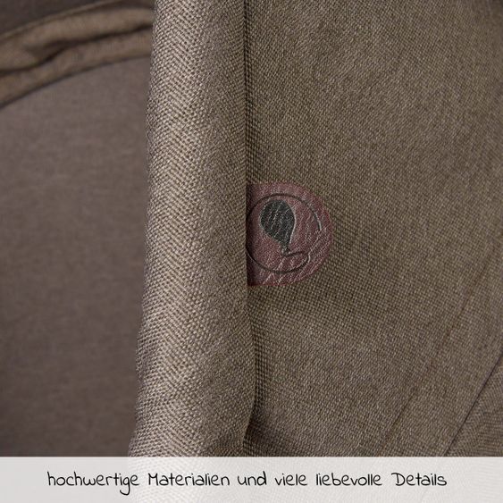 ABC Design Kombi-Kinderwagen Salsa 4 Air - inkl. Babywanne & Sportsitz - Fashion Edition - Nature