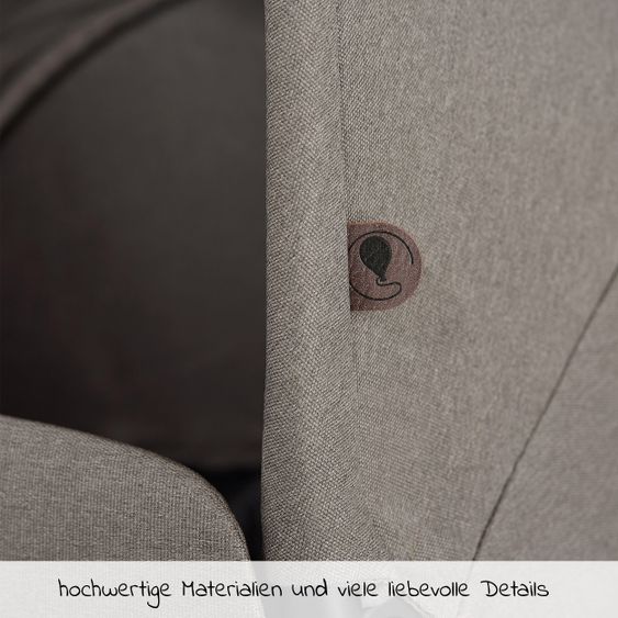 ABC Design Kombi-Kinderwagen Salsa 4 Air - inkl. Babywanne & Sportsitz - Fashion Edition - Nature
