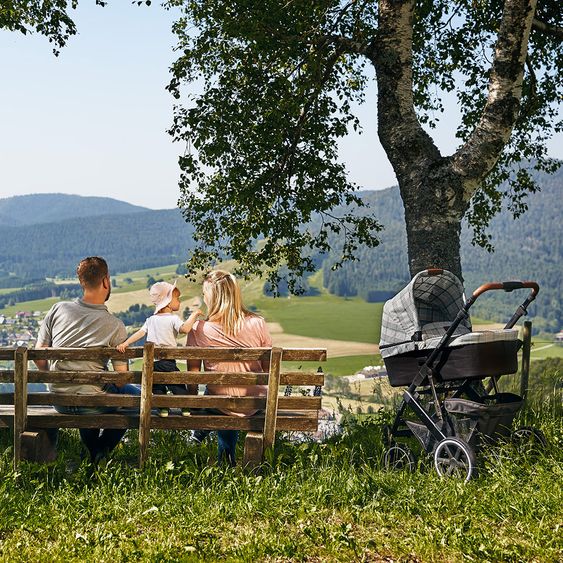 ABC Design Kombi-Kinderwagen Salsa 4 Air - inkl. Babywanne & Sportsitz - Fashion Edition - Smaragd