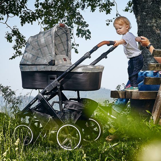 ABC Design Kombi-Kinderwagen Salsa 4 Air - inkl. Babywanne & Sportsitz - Fashion Edition - Smaragd