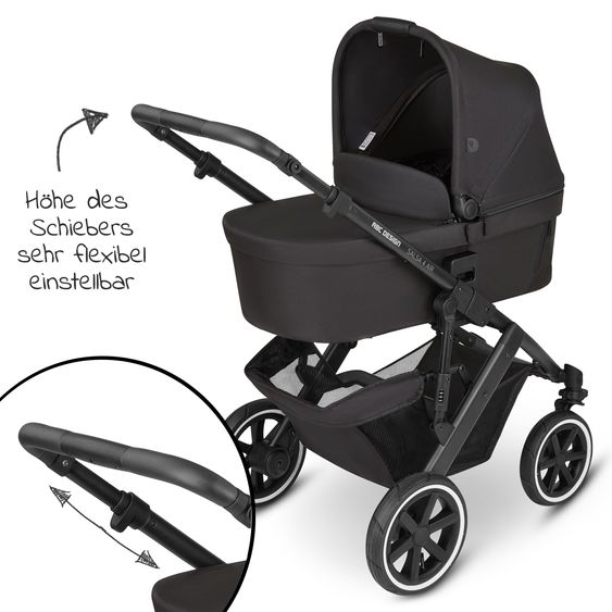 ABC Design Passeggino Salsa 4 Air - incluso navicella e seggiolino sportivo - Ink