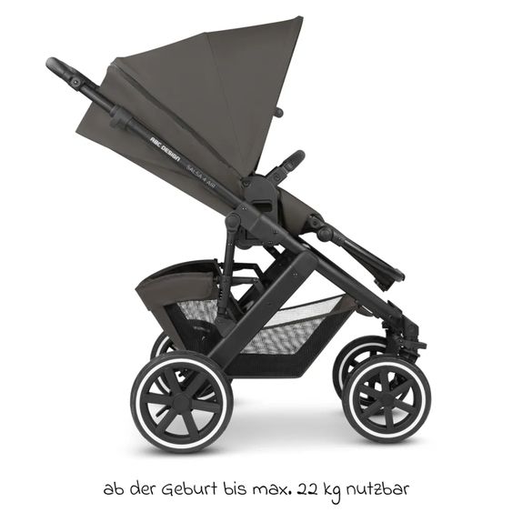 ABC Design Kombi-Kinderwagen Salsa 4 Air - inkl. Babywanne & Sportsitz mit Wickeltasche & XXL Zubehörpaket - Cloud