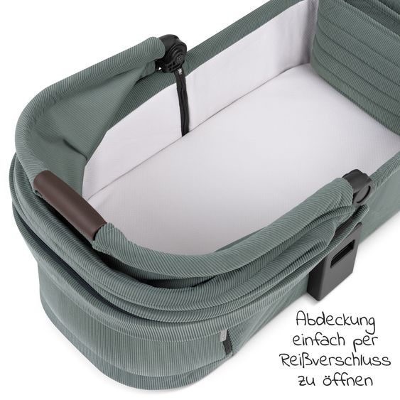 ABC Design Kombi-Kinderwagen Salsa 4 Air - inkl. Babywanne & Sportsitz mit XXL Zubehörpaket - Aloe