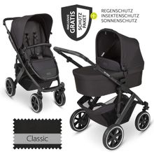 Kombi-Kinderwagen Salsa 4 Air - inkl. Babywanne & Sportsitz mit XXL Zubehörpaket - Classic Edition - Ink