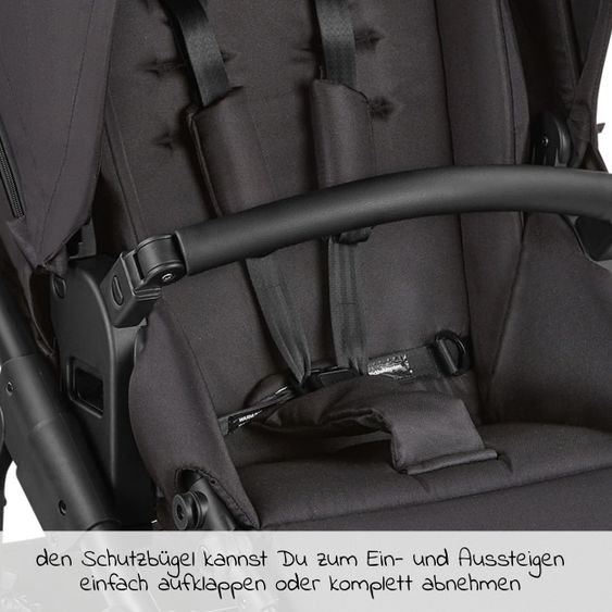 ABC Design Kombi-Kinderwagen Salsa 4 Air - inkl. Babywanne & Sportsitz mit XXL Zubehörpaket - Classic Edition - Ink