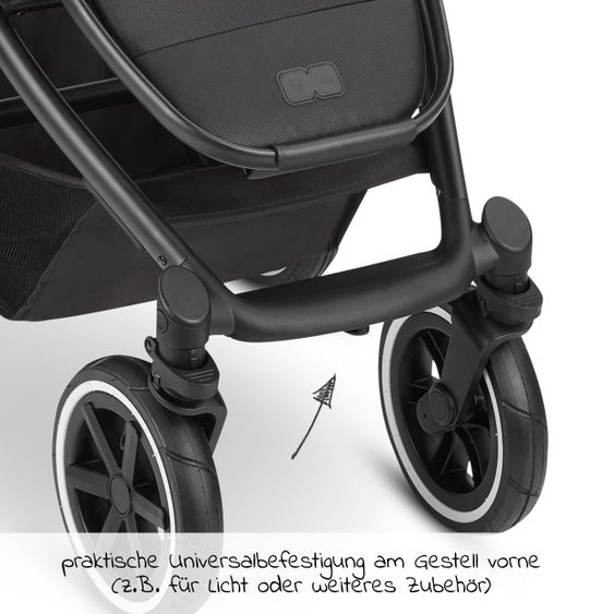 ABC Design Kombi-Kinderwagen Salsa 4 Air - inkl. Babywanne & Sportsitz mit XXL Zubehörpaket - Classic Edition - Ink