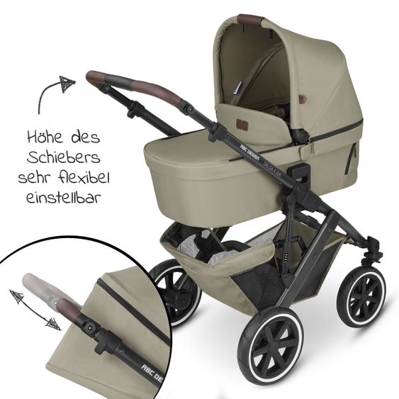 ABC Design Passeggino Salsa 4 Air Combi - incluso navicella e seggiolino sportivo con pacchetto accessori XXL - Classic Edition - Reed