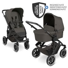 Kombi-Kinderwagen Salsa 4 Air inkl. Babywanne & Sportsitz mit XXL-Zubehörpaket - Cloud