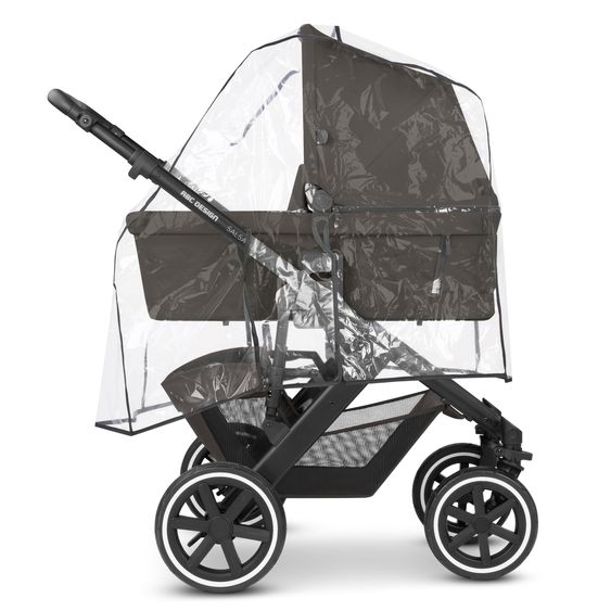 ABC Design Kombi-Kinderwagen Salsa 4 Air inkl. Babywanne & Sportsitz mit XXL-Zubehörpaket - Cloud