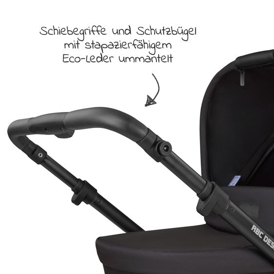 ABC Design Kombi-Kinderwagen Salsa 4 Air - inkl. Babywanne & Sportsitz mit XXL Zubehörpaket - Ink