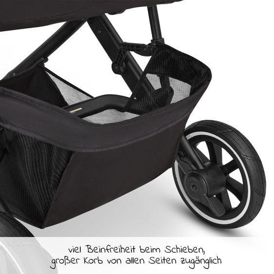 ABC Design Kombi-Kinderwagen Salsa 4 Air - inkl. Babywanne & Sportsitz mit XXL Zubehörpaket - Ink