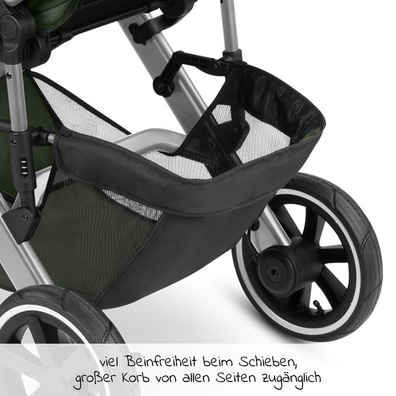 ABC Design Passeggino Salsa 4 Air - incluso navicella e seggiolino sportivo con pacchetto accessori XXL - Olive