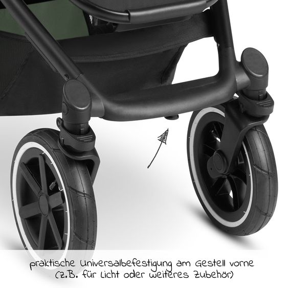 ABC Design Passeggino Salsa 4 Air - incluso navicella e seggiolino sportivo con pacchetto accessori XXL - Pino