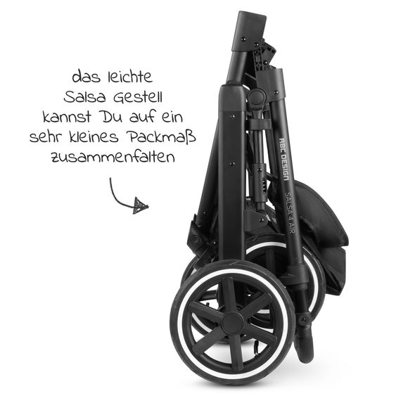 ABC Design Passeggino Salsa 4 Air - incluso navicella e seggiolino sportivo con pacchetto accessori XXL - Pino