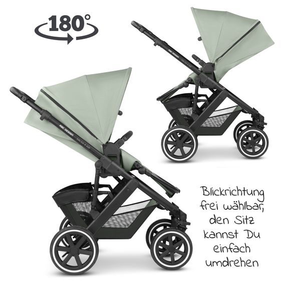 ABC Design Kombi-Kinderwagen Salsa 4 Air - inkl. Babywanne & Sportsitz - Pine