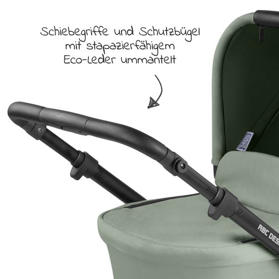 ABC Design Kombi-Kinderwagen Salsa 4 Air - inkl. Babywanne & Sportsitz - Pine