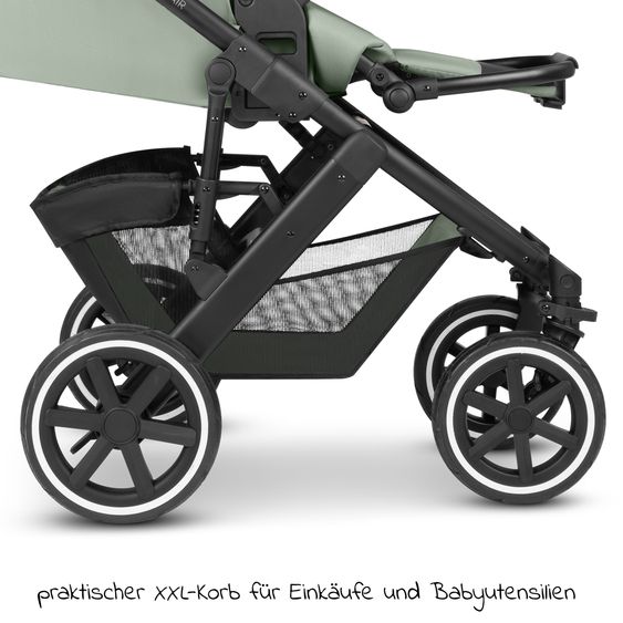 ABC Design Kombi-Kinderwagen Salsa 4 Air - inkl. Babywanne & Sportsitz - Pine