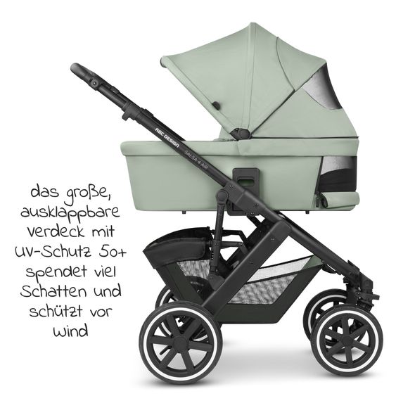 ABC Design Kombi-Kinderwagen Salsa 4 Air - inkl. Babywanne & Sportsitz - Pine