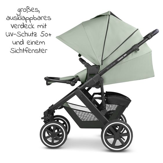 ABC Design Kombi-Kinderwagen Salsa 4 Air - inkl. Babywanne & Sportsitz - Pine