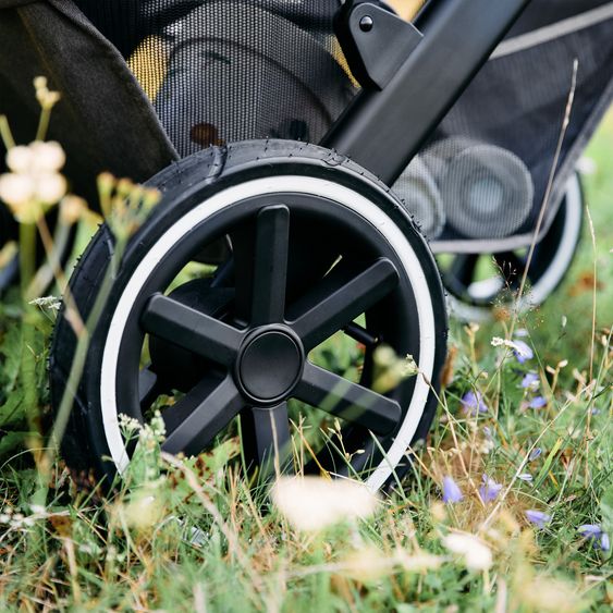 ABC Design Kombi-Kinderwagen Salsa 4 Air - inkl. Babywanne & Sportsitz - Pure Edition - Nature