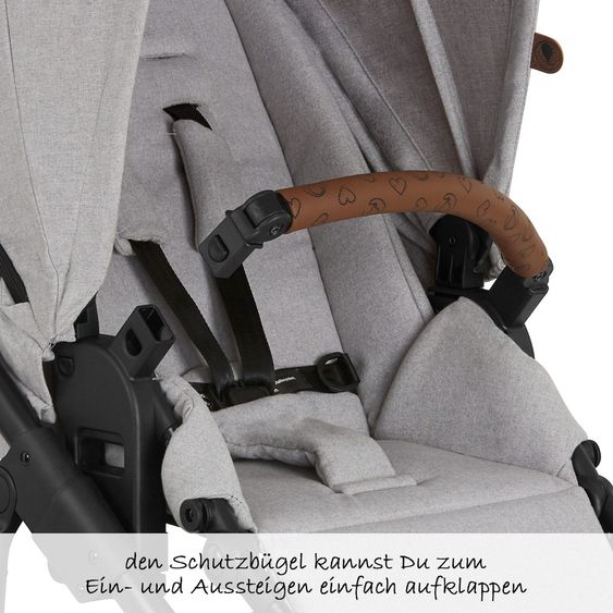 ABC Design Kombi-Kinderwagen Salsa 4 Air - inkl. Babywanne & Sportsitz und XXL ABC-Design Zubehörpaket - Fashion Edition - Deer