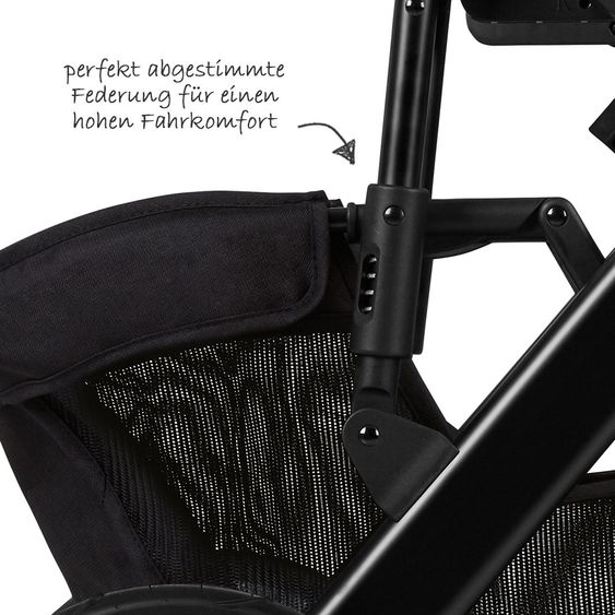 ABC Design Kombi-Kinderwagen Salsa 4 Air - inkl. Babywanne & Sportsitz und XXL ABC-Design Zubehörpaket - Fashion Edition - Deer