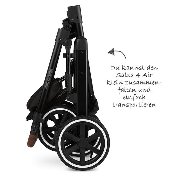 ABC Design Kombi-Kinderwagen Salsa 4 Air - inkl. Babywanne & Sportsitz und XXL ABC-Design Zubehörpaket - Fashion Edition - Deer