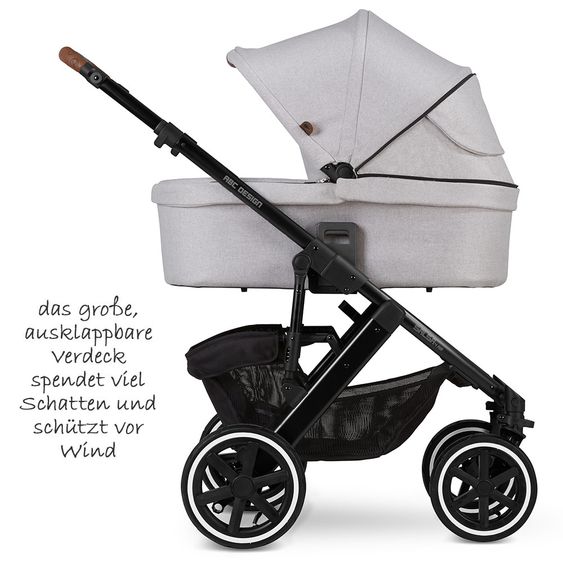 ABC Design Kombi-Kinderwagen Salsa 4 Air - inkl. Babywanne & Sportsitz und XXL ABC-Design Zubehörpaket - Fashion Edition - Deer