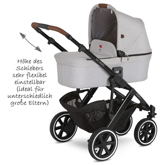 ABC Design Kombi-Kinderwagen Salsa 4 Air - inkl. Babywanne & Sportsitz und XXL ABC-Design Zubehörpaket - Fashion Edition - Deer
