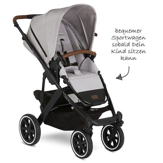 ABC Design Kombi-Kinderwagen Salsa 4 Air - inkl. Babywanne & Sportsitz und XXL ABC-Design Zubehörpaket - Fashion Edition - Deer