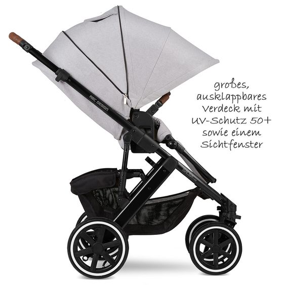 ABC Design Kombi-Kinderwagen Salsa 4 Air - inkl. Babywanne & Sportsitz und XXL ABC-Design Zubehörpaket - Fashion Edition - Deer