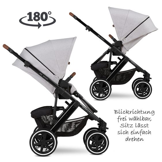 ABC Design Kombi-Kinderwagen Salsa 4 Air - inkl. Babywanne & Sportsitz und XXL ABC-Design Zubehörpaket - Fashion Edition - Deer